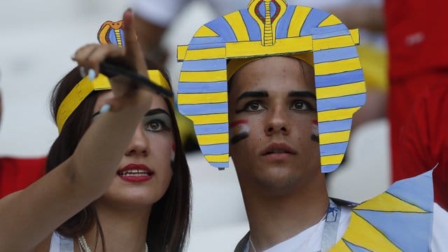 Hatten in Russland nicht viel Grund zum Jubeln: Fans von Ägypten.