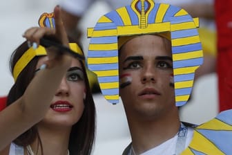 Hatten in Russland nicht viel Grund zum Jubeln: Fans von Ägypten.