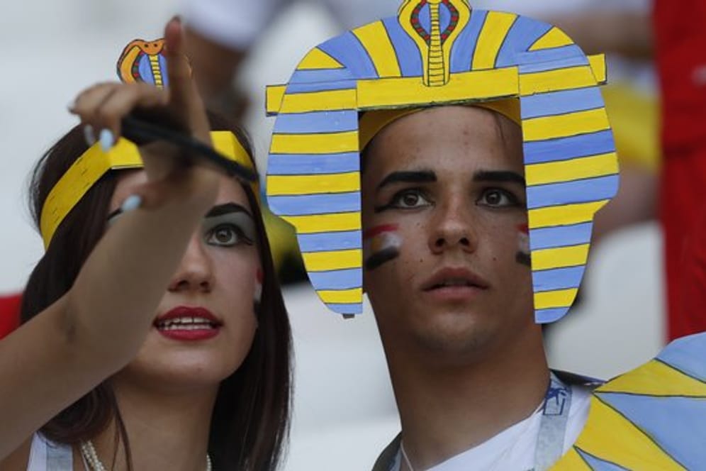 Hatten in Russland nicht viel Grund zum Jubeln: Fans von Ägypten.