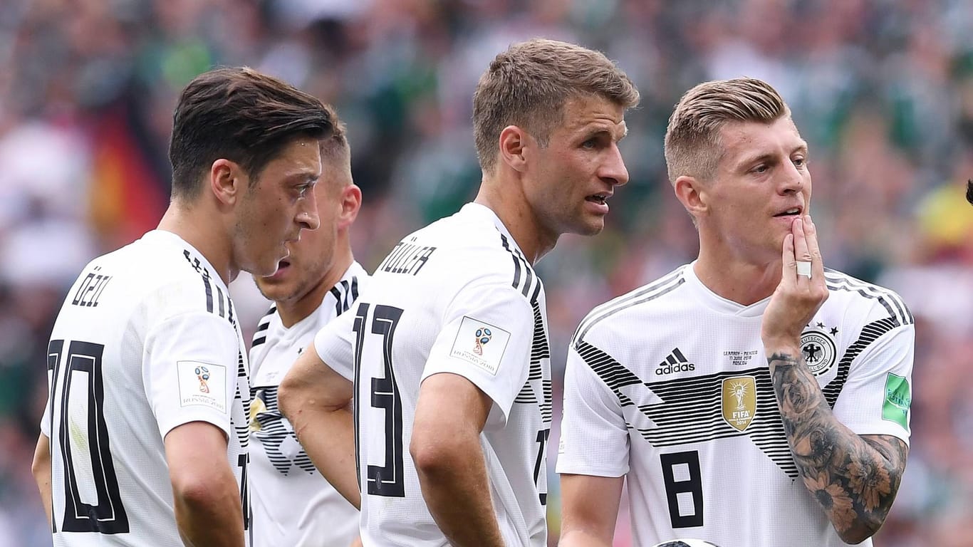FUSSBALL WM 2018 Vorrunde Gruppe F 17 06 2018 Deutschland Mexiko Enttaeuschung Deutschland Mesut