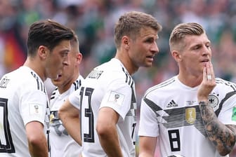 FUSSBALL WM 2018 Vorrunde Gruppe F 17 06 2018 Deutschland Mexiko Enttaeuschung Deutschland Mesut
