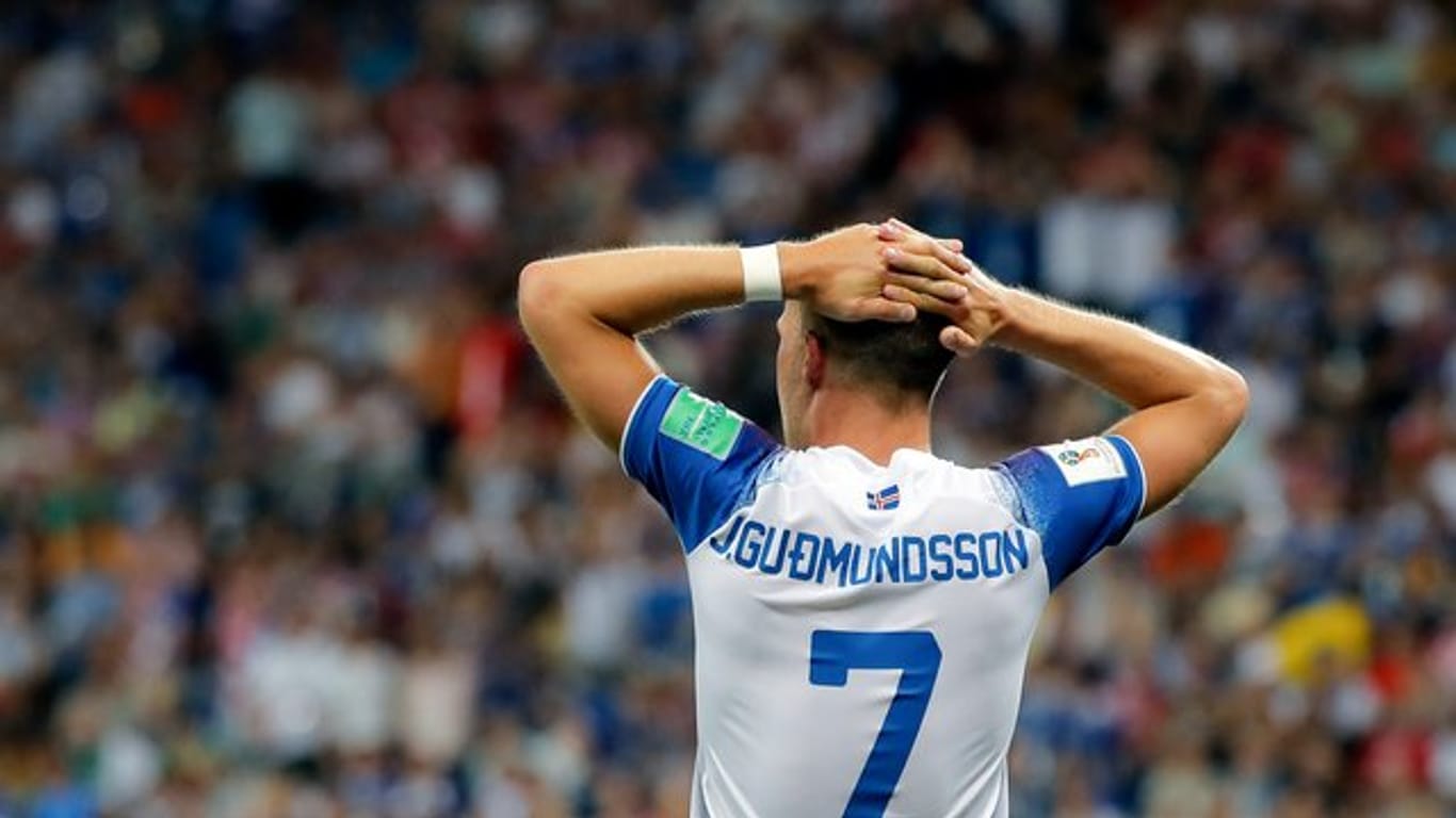 Islands Johann Berg Gudmundsson war nach dem WM-Aus enttäuscht.