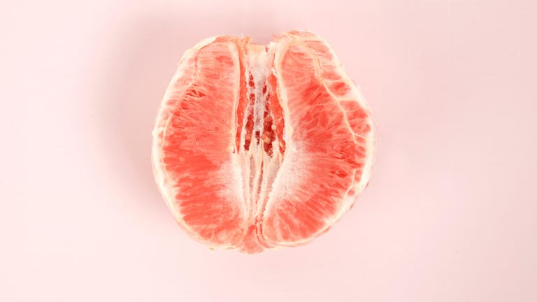Halbe Grapefruit