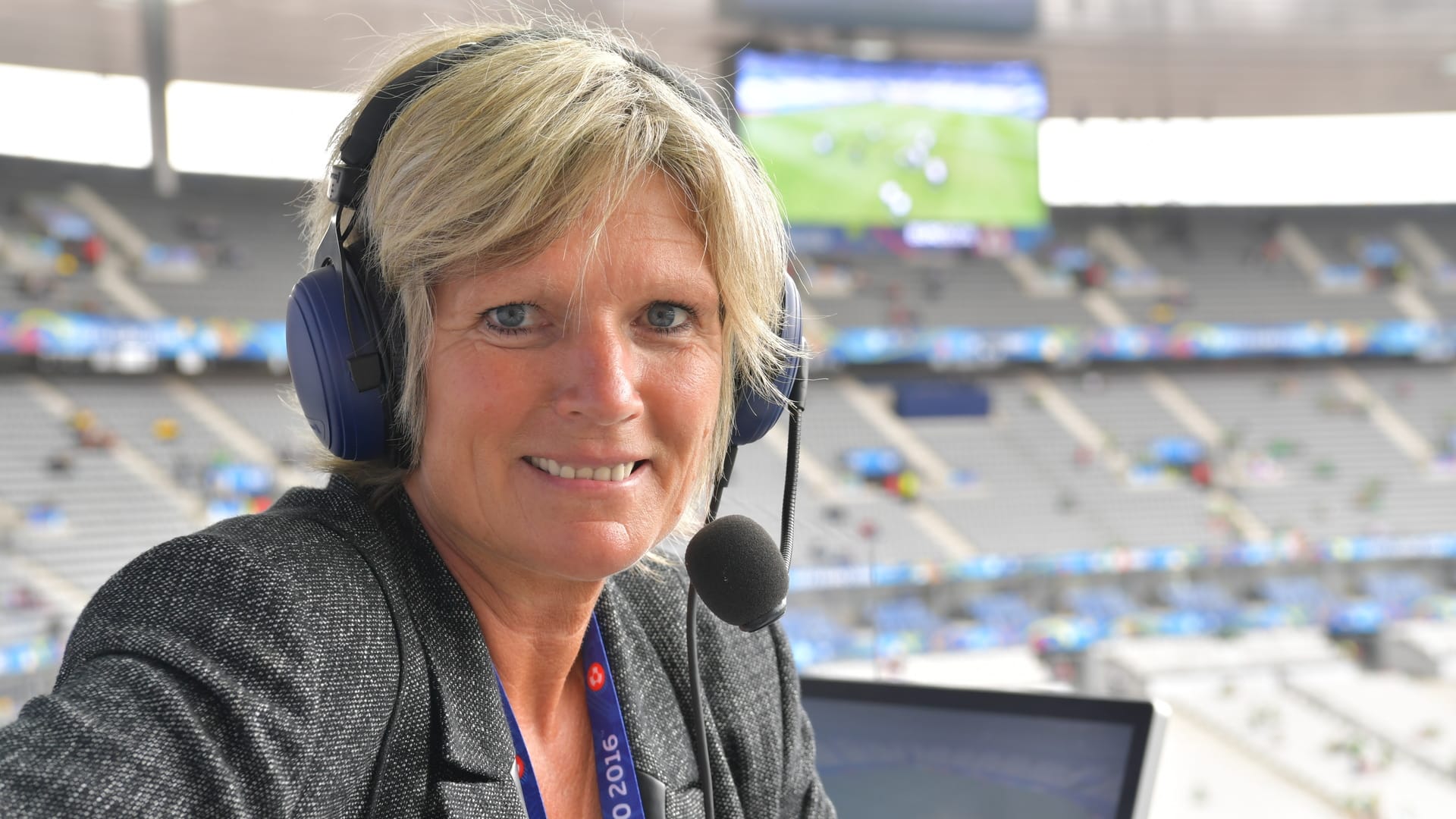 Claudia Neumann bei der EM 2016: Bei der WM in Russland ist sie ein riesiges Gesprächsthema. Claudia Neumann bei der EM 2016: Bei der WM in Russland ist sie ein riesiges Gesprächsthema.