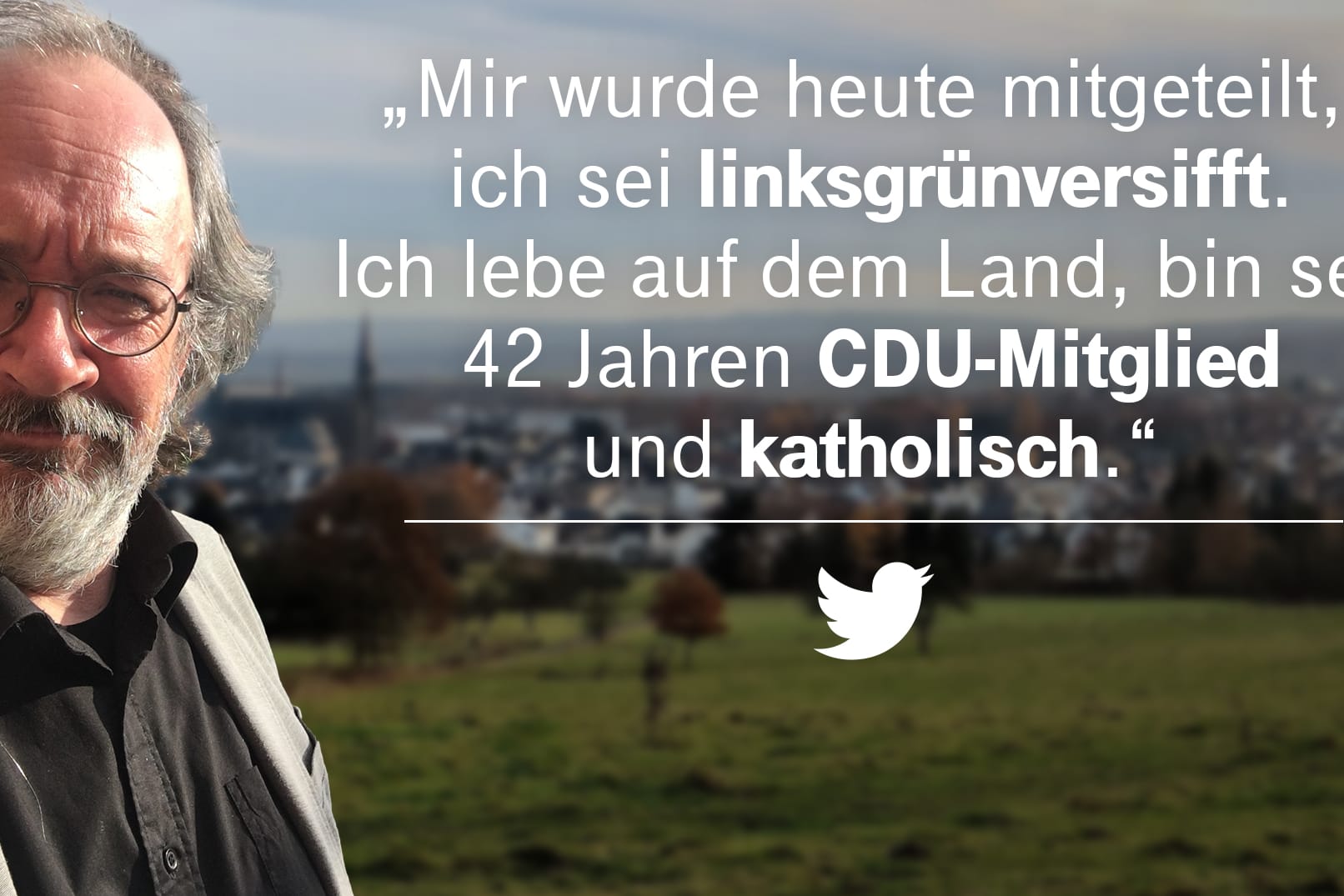 Udo Herkenroth traf mit seiner Schilderung einen Nerv. "Bei dem, was sich derzeit in verschiedenen braunen Ecken der Republik abspielt, gelte ich gerne als linksgrünversifft", sagt er.