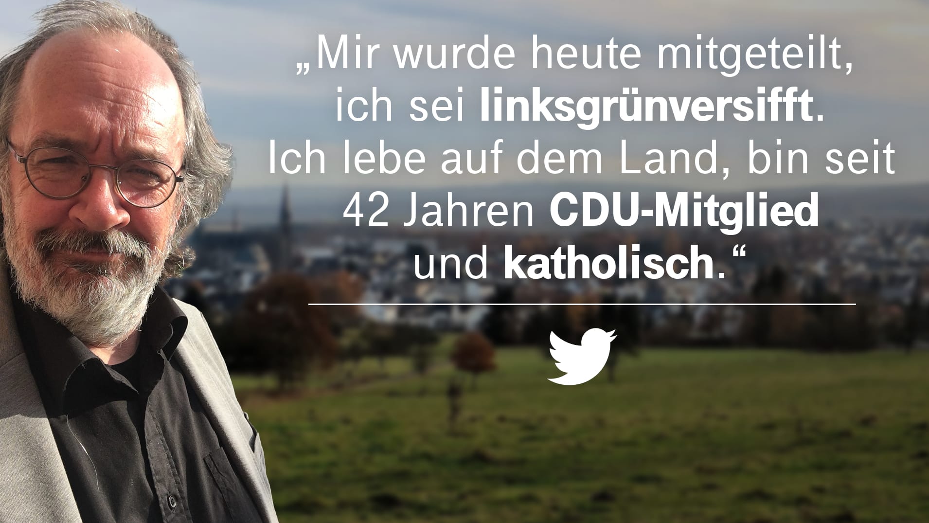 Udo Herkenroth traf mit seiner Schilderung einen Nerv. "Bei dem, was sich derzeit in verschiedenen braunen Ecken der Republik abspielt, gelte ich gerne als linksgrünversifft", sagt er.