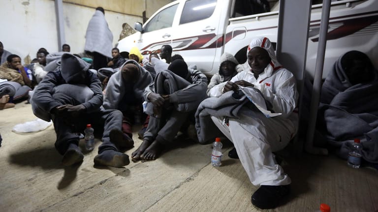 Flüchtlinge in einer Unterkünft in Libyen: Die Sicherheitslage in dem nordafrikanischen Land ist katastrophal.