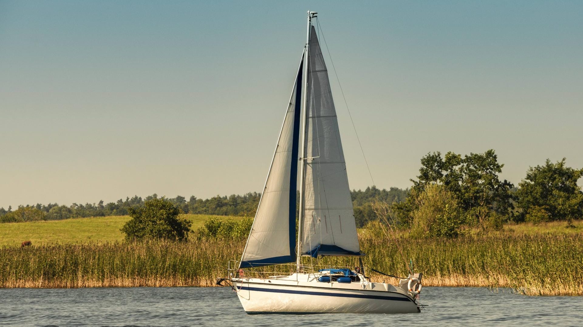 Segelboot in den Masuren