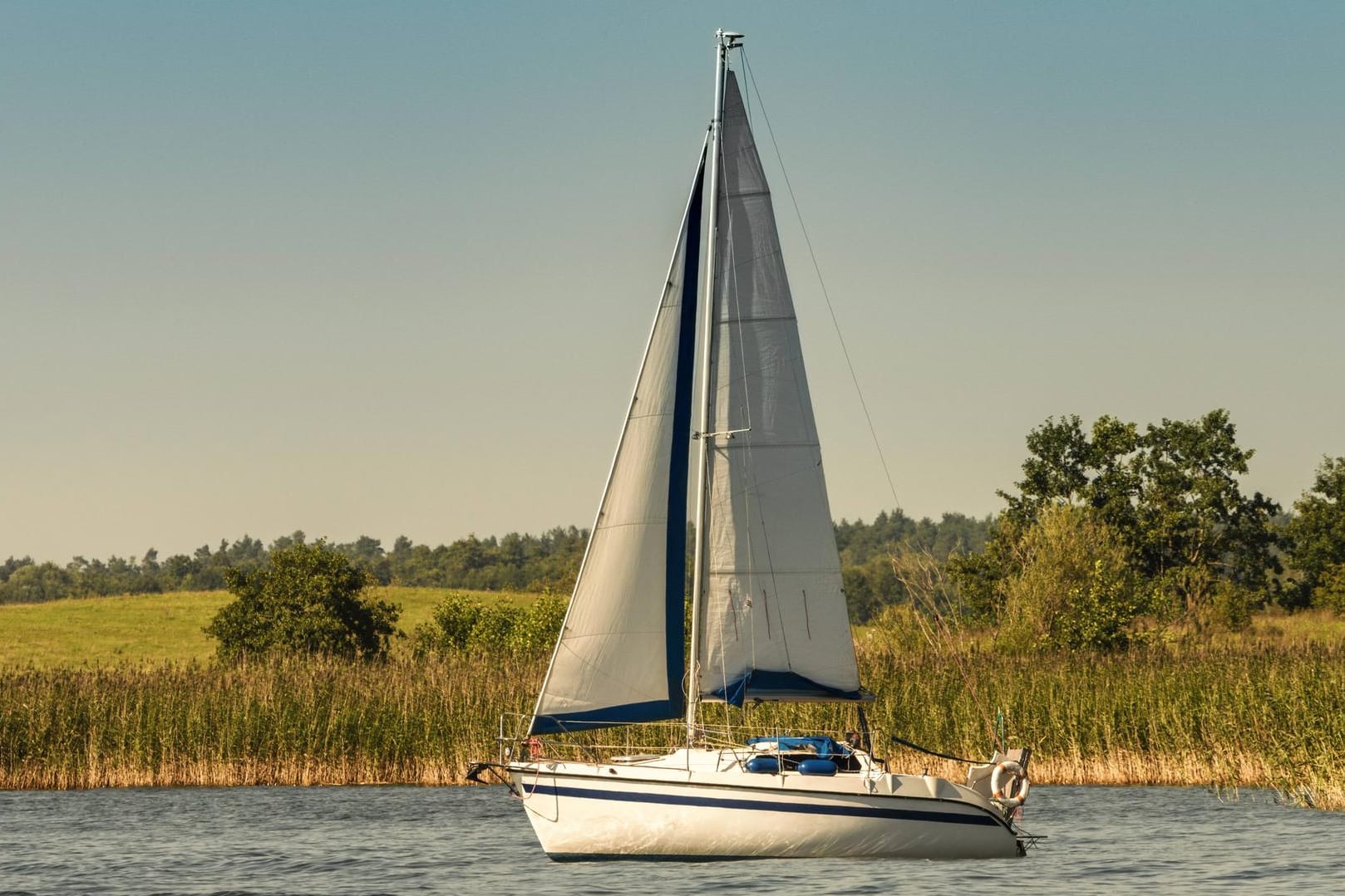 Segelboot in den Masuren