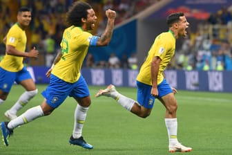 Brasilien jubelt: Die Mannschaft hat ein Tor bei der WM 2018 gegen die Schweiz geholt.