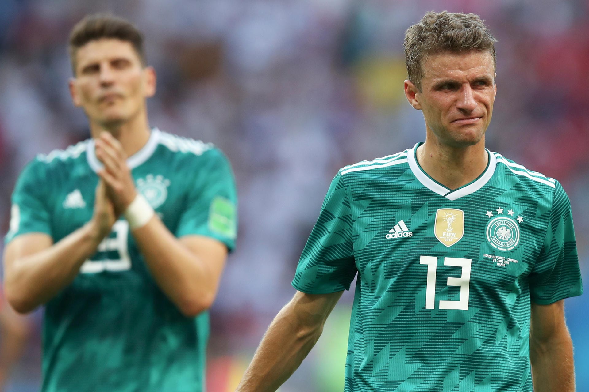 Bodenlose Enttäuschung: Thomas Müller nach der Niederlage gegen Südkorea.