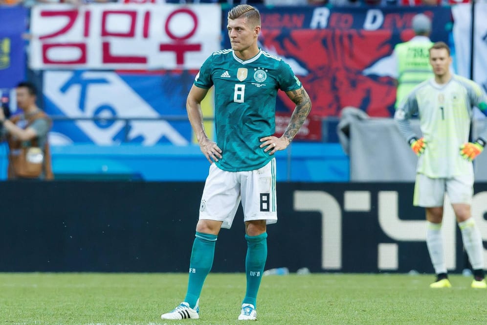 Frust bei Toni Kroos: Auch der Mittelfeldboss konnte die Abwehr von Südkorea nicht knacken. Er war noch einer der besseren Nationalspieler.