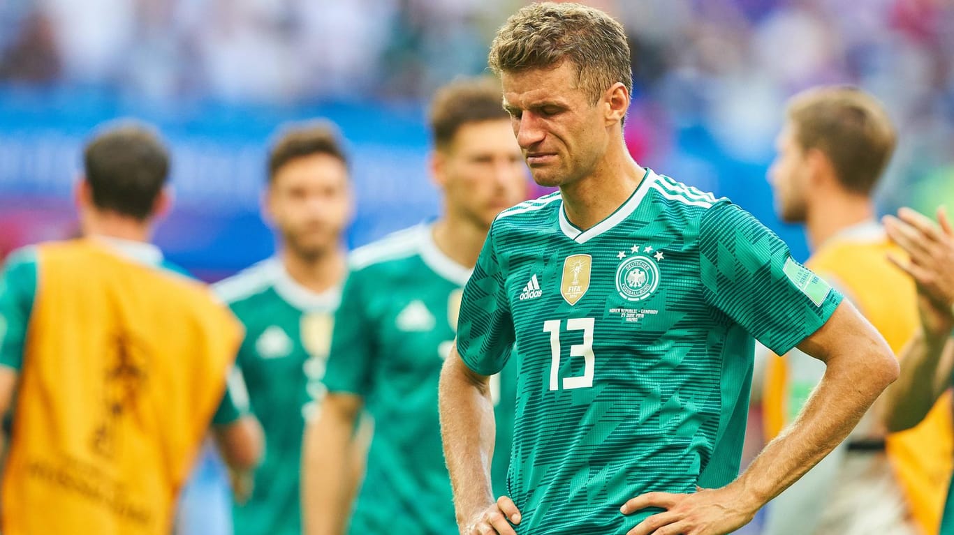 Komplett aufgelöst: Thomas Müller nach dem 0:2 gegen Südkorea.