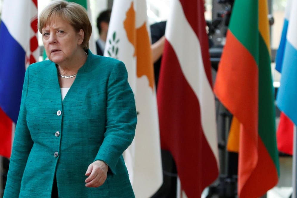 Angela Merkel kommt beim EU-Gipfel in Brüssel an: Die Kanzlerin möchte auf dem Gipfel eine europäische Lösung in der Migrationspolitik forcieren.