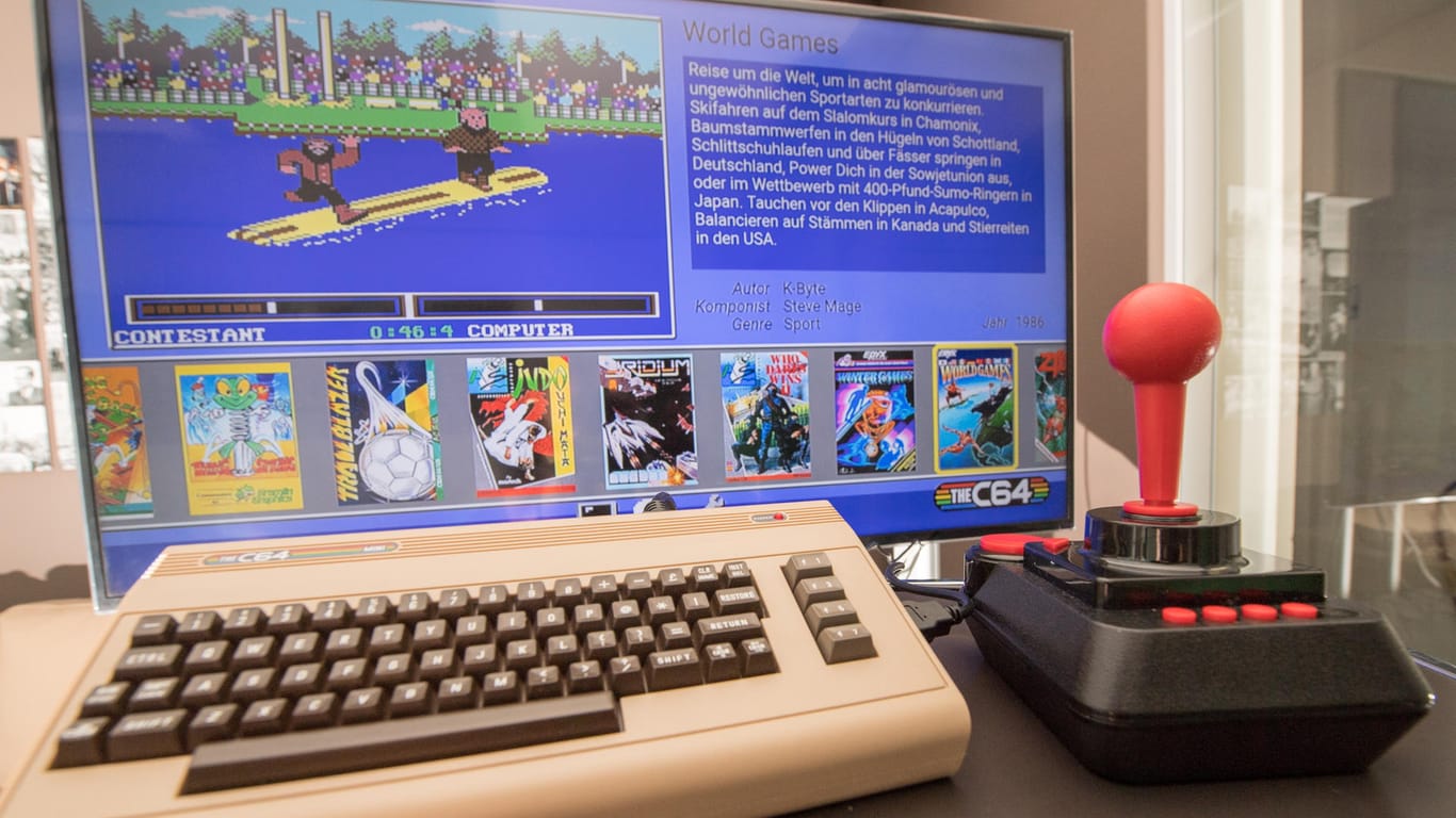 Der "Brotkasten" ist wieder da. Der C64 ist in verkleinerter Form für moderne Fernseher neu aufgelegt worden.