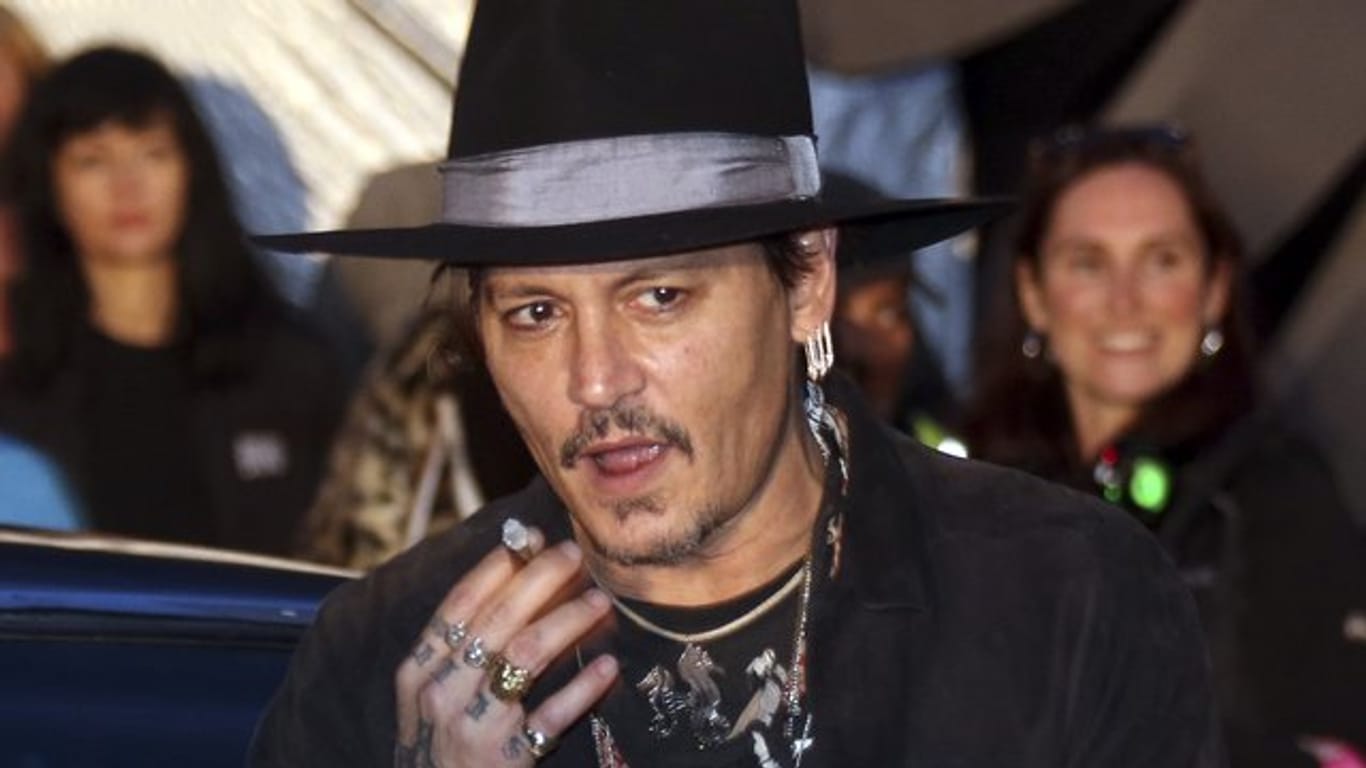 Johnny Depp 2017 beim Glastonbury Festival.