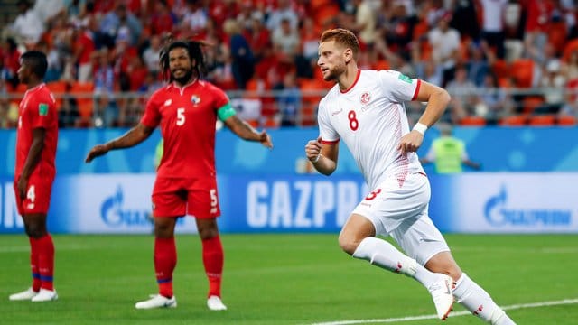 Fakhreddine Ben Youssef steuerte bei Tunesiens Sieg den Treffer zum 1:1 bei. Fakhreddine Ben Youssef steuerte bei Tunesiens Sieg den Treffer zum 1:1 bei.