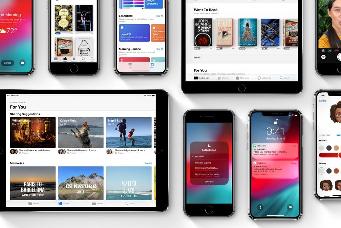 Das neue iOS 12: Es soll auch alten iPhones Beine machen.