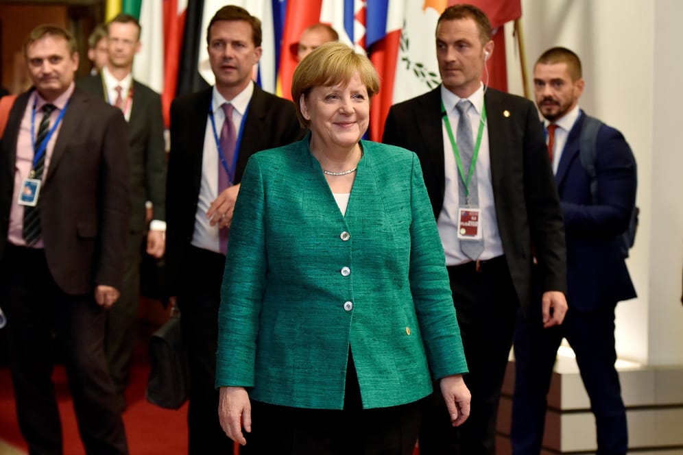 Bundeskanzlerin Angela Merkel (CDU) in Brüssel: Die Verhandlungen der EU-Staaten zur Migrationspolitik gingen am Freitag bis in die Morgenstunden.