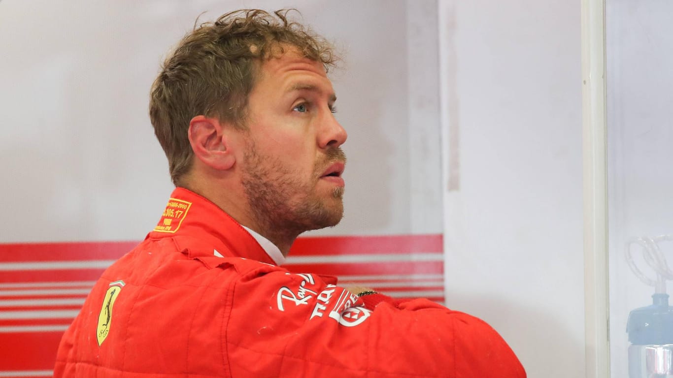 Fährt auch beim Training in Spielberg den Silberpfeilen hinterher: Ferrari-Star Sebastian Vettel.