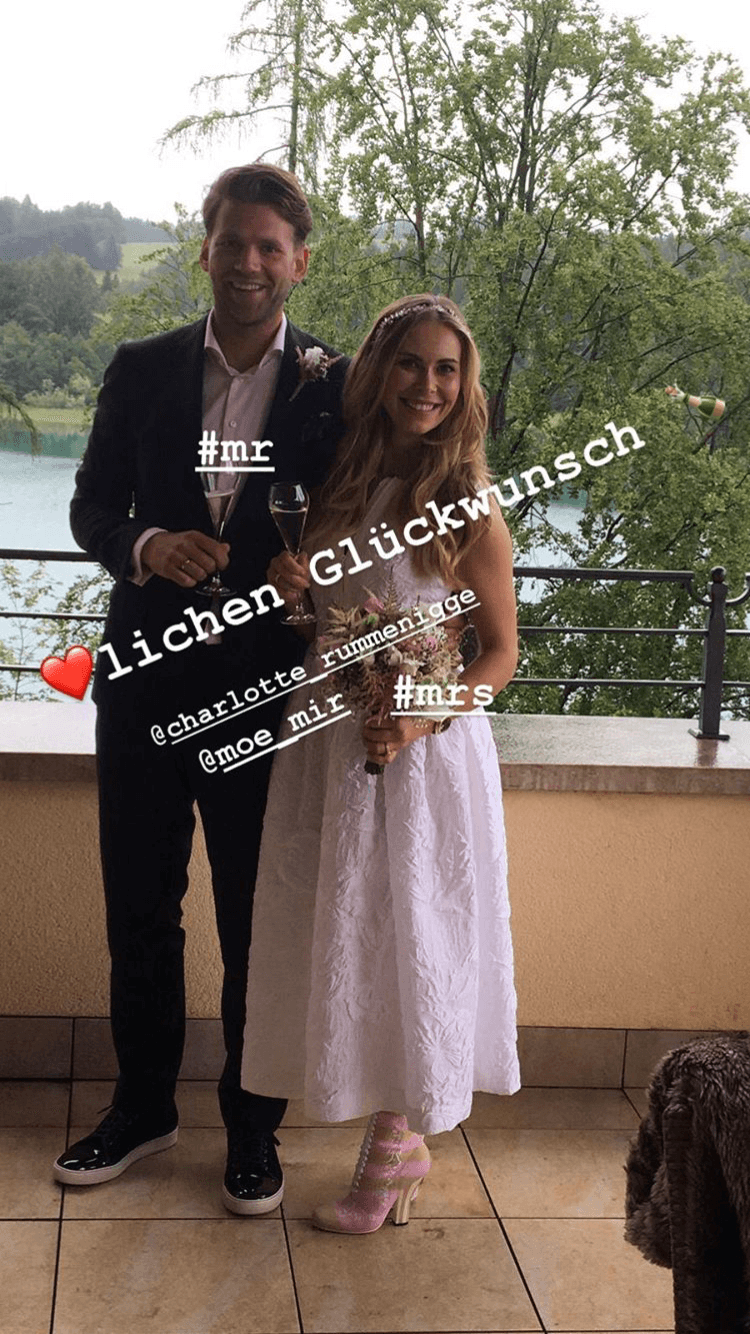 Hochzeitsgrüße: Nina Neuer zeigt das glückliche Paar auf Instagram.