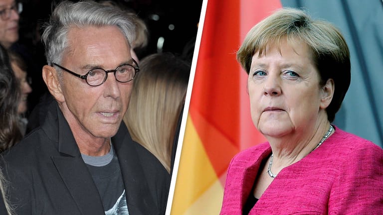 Mode vs. Politik: Star-Designer Wolfgang Joop hat zu Angela Merkel seine eigene Meinung.