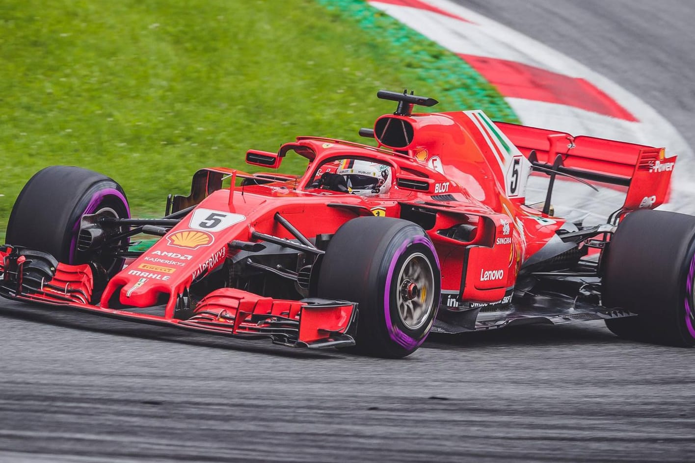 Sebastian Vettel auf dem Red-Bull-Ring in Spielberg.
