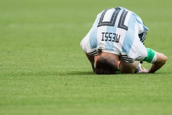 Am Boden: Keine leichte WM für den argentinischen Ausnahmekönner.