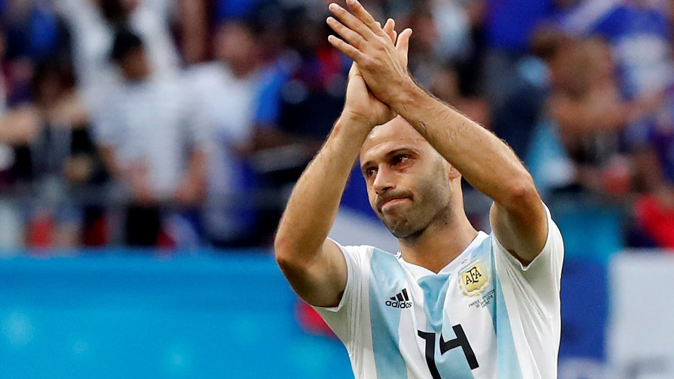 Abschied: Für Javier Mascherano war es das letzte Mal für Argentinien.