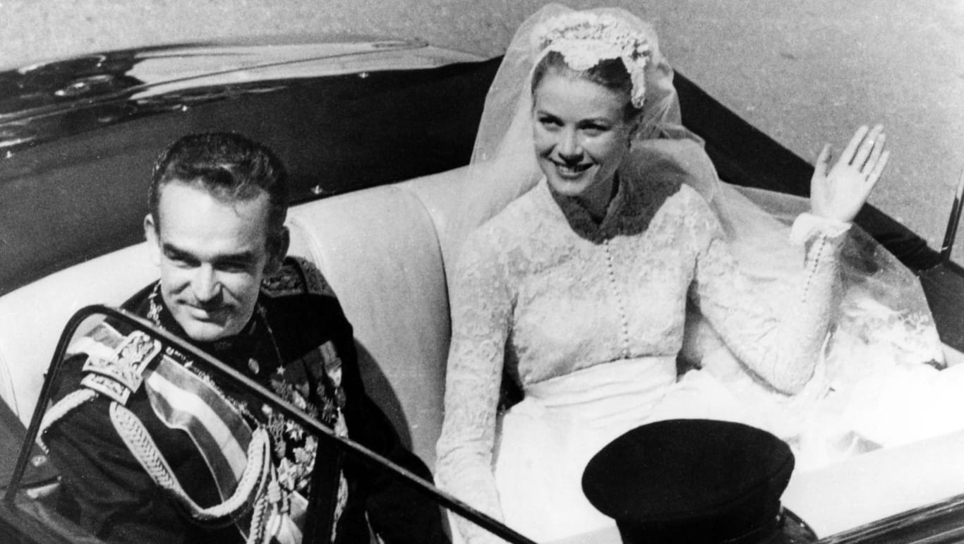 Hochzeit in Monaco: Fürst Rainier heiratete 1956 die amerikanische Schauspielerin Grace Kelly.
