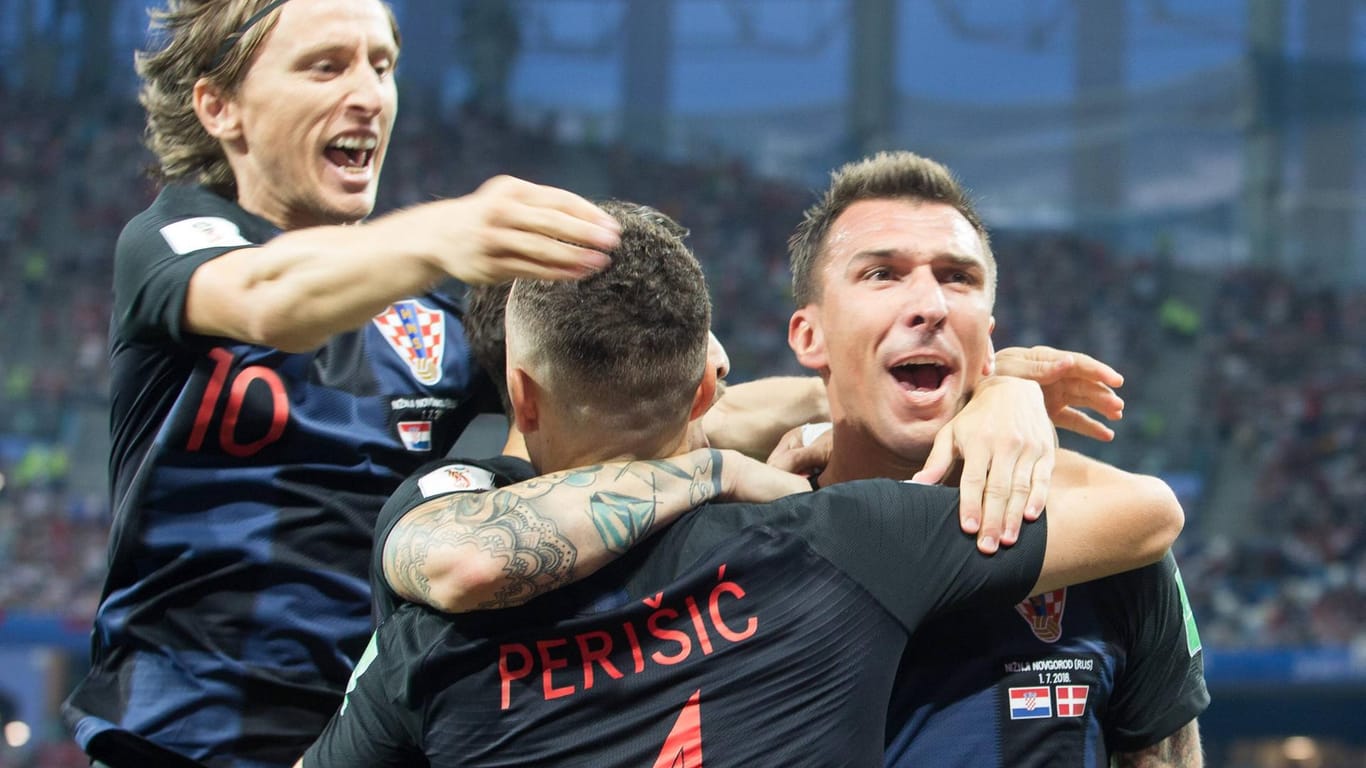 Kroatien steht nach dem Sieg gegen Dänemark erstmals seit 1998 wieder in einem WM-Viertelfinale.