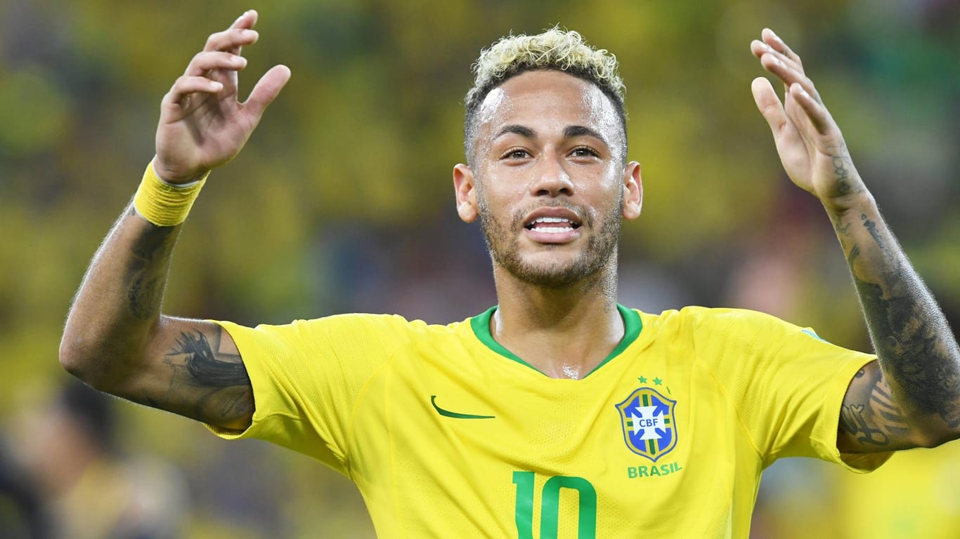 Neymar bei der WM in Russland: Der teuerste Spieler der Welt sorgte mit seiner Theatralik auf dem Feld für negative Schlagzeilen.