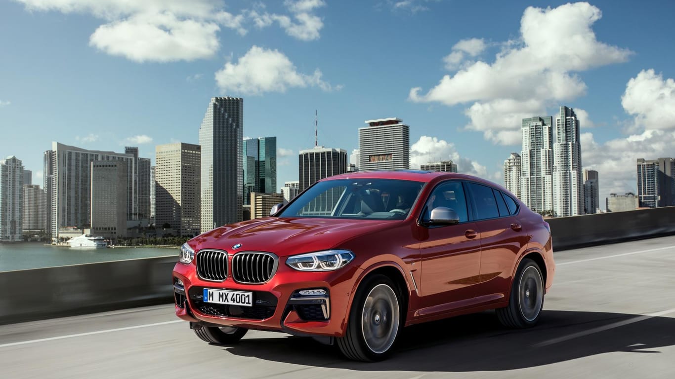 Frontpartie des BMW X4: Als Antrieb stehen vier Diesel und drei Benziner zur Wahl.
