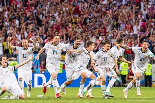 Die Russen erreichten das Viertelfinale.