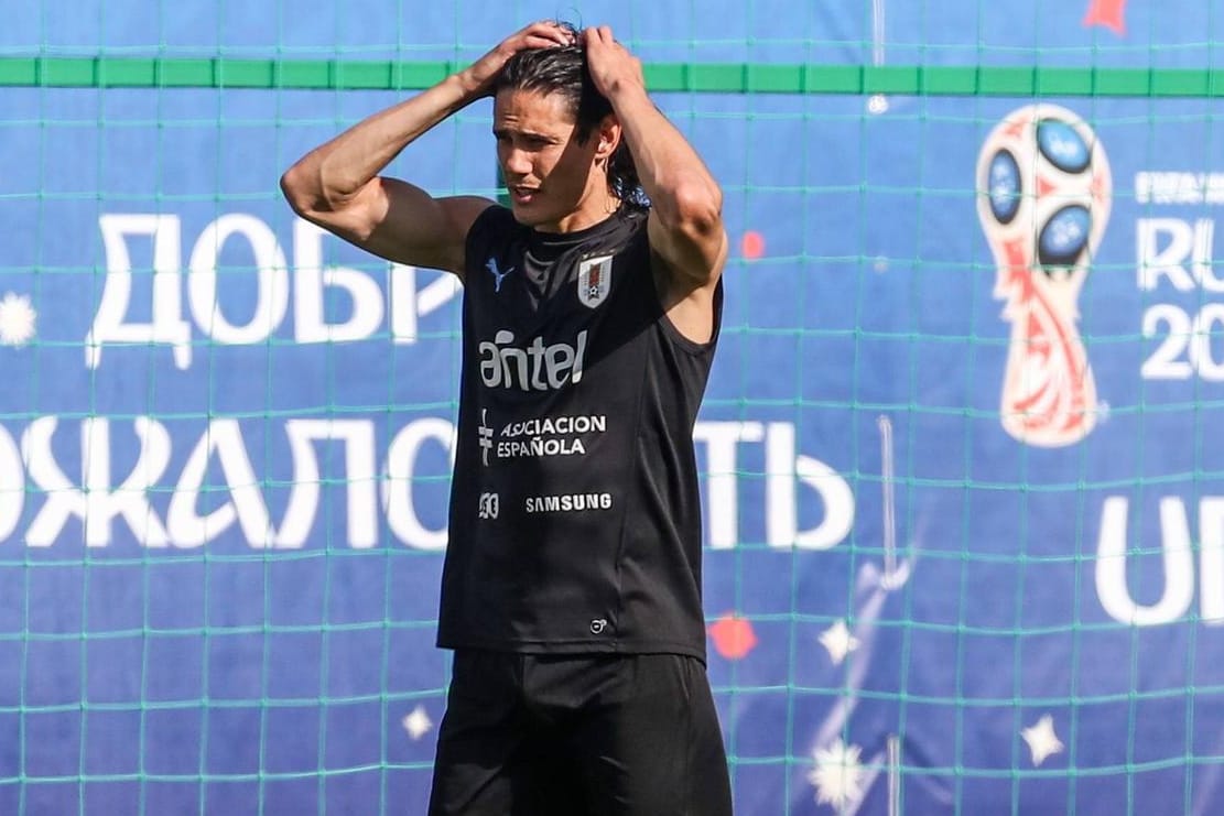 Spielt er? Spielt er nicht? Edinson Cavani ist Thema Nummer eins in Uruguay.
