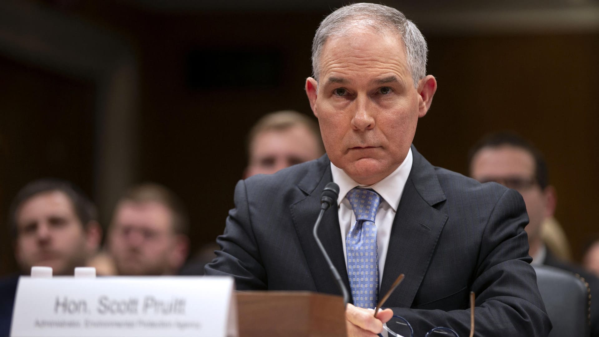 Scott Pruitt vor einem Senatsausschuss (im Mai 2018): Rücktritt nach einer Skandalserie.