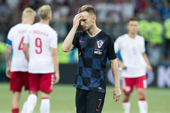 Ivan Rakitic während des WM-Achtelfinals gegen Dänemark: Wegen falscher Getränke hat die Fifa die Kroaten bestraft.