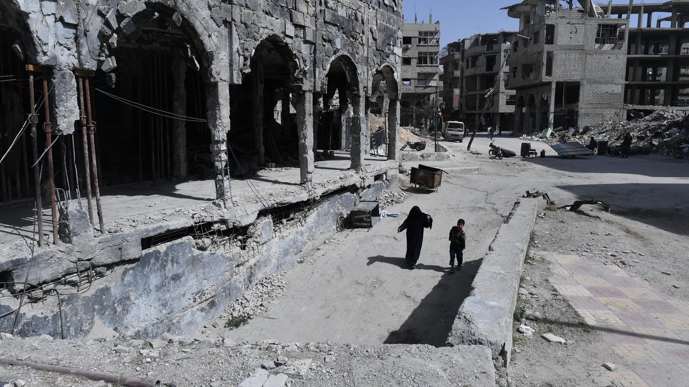 Zerstörungen im syrischen Duma: Die OPCW hat nun Spuren von Chlorgas gefunden.