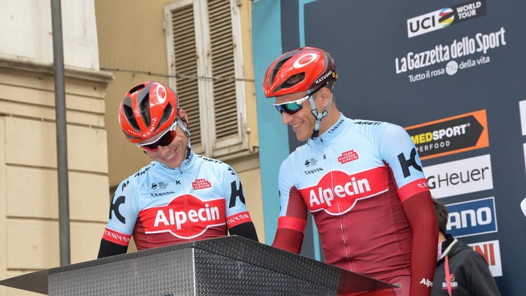 Im einem Team: Tony Martin (l.) und Marcel Kittel sind seit Jahren gut befreundet. Seit dieser Saison stehen sie gemeinsam beim Team Katusha Alpecin unter Vertrag.