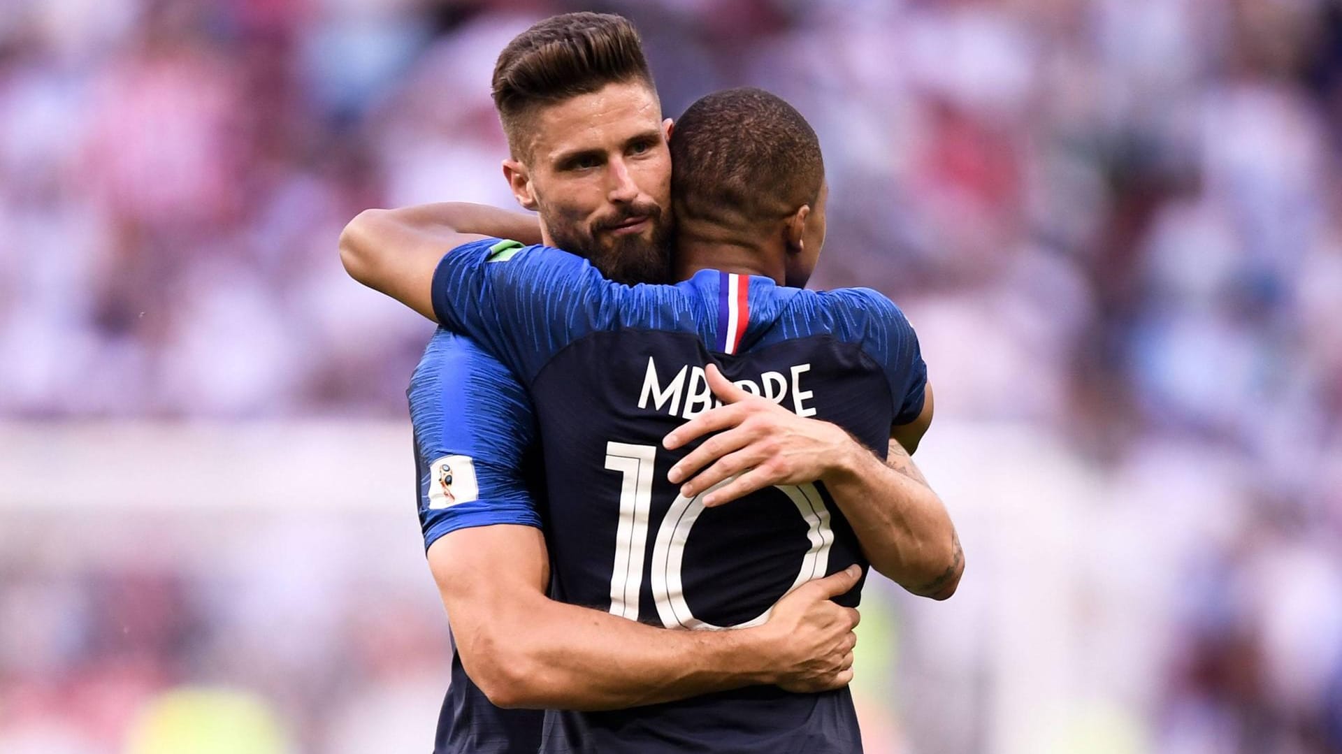 Alles unter Kontrolle: Olivier Giroud (l.) und Kylian Mbappé gegen Argentinien.