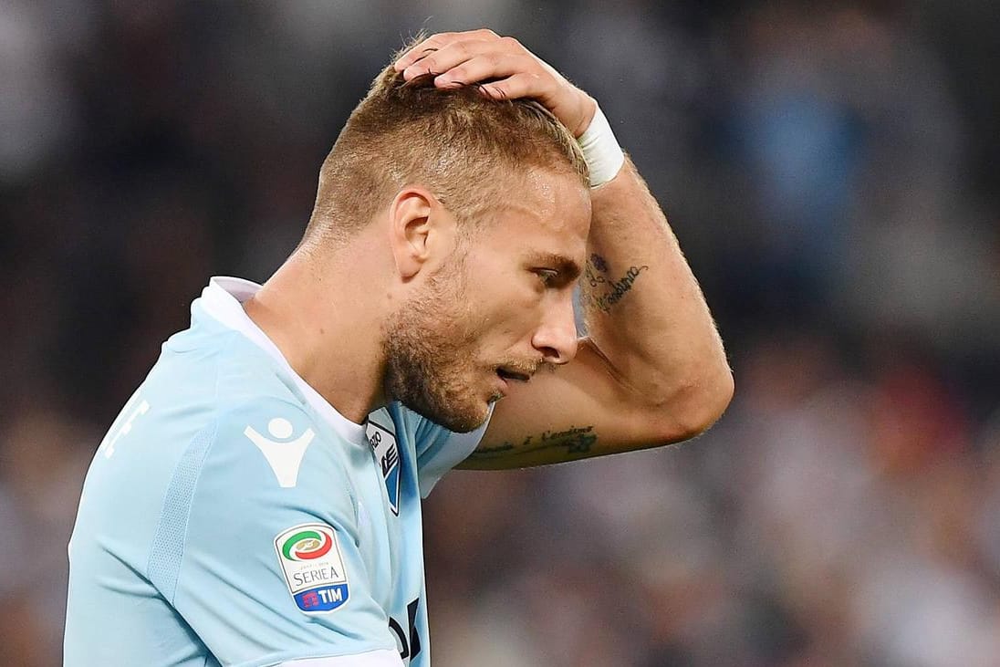 Ciro Immobile: Der Stürmer von Lazio Rom kam bei einem Messer-Angriff mit dem Schrecken davon.