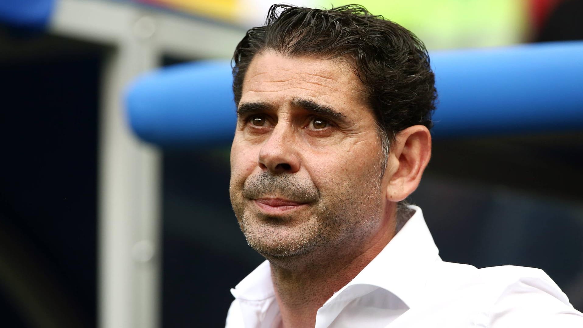 Glücklos: Fernando Hierro bei der WM als Spaniens Nationaltrainer.