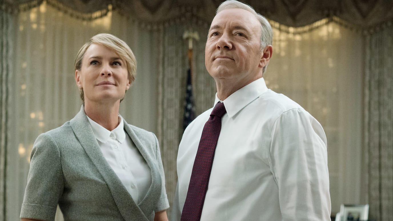 In ihren Rollen bei "House of Cards": Robin Wright und Kevin Spacey.