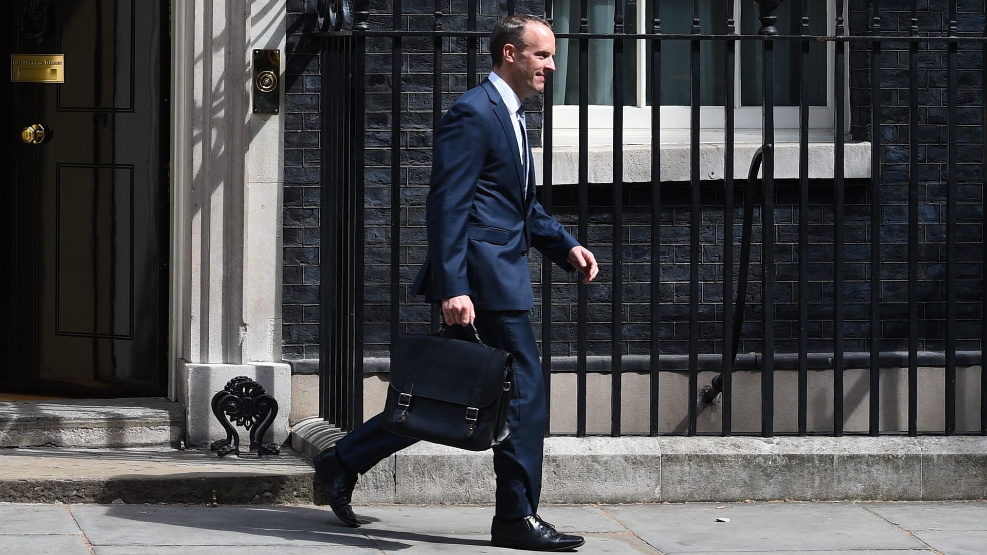 Dominic Raab nach seiner Ernennung zum Brexit-Minister: Der ehemalige Bauminister gilt als überzeugter Brexit-Befürworter.