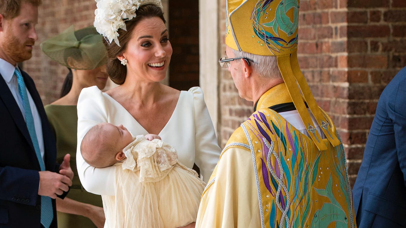 Hoch erfreut: Die britische Herzogin Kate unterhält sich mit Justin Welby, Erzbischof von Canterbury.