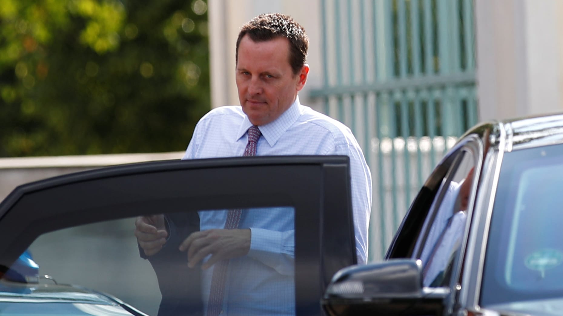 Richard Grenell in Meseberg: Der US-Botschafter fordert die deutsche Regierung auf, das Unternehmen mit dem Iran zu unterbinden. Richard Grenell in Meseberg: Der US-Botschafter fordert die deutsche Regierung auf, das Unternehmen mit dem Iran zu unterbinden.