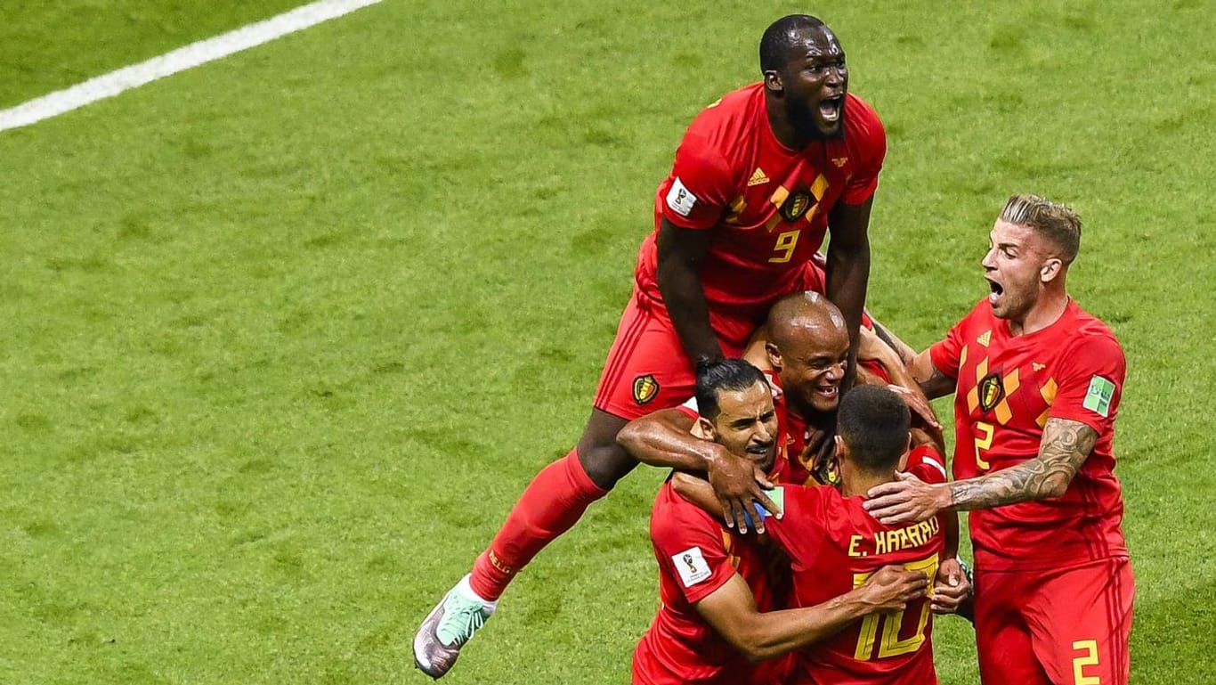 Die Belgier um Topstürmer Romelu Lukaku hatten schon viel zu feiern bei der WM. Können sie auch Frankreich überrumpeln?