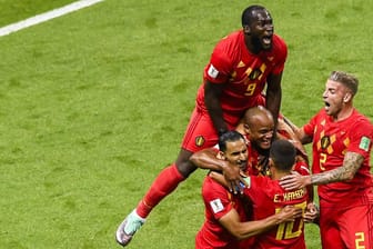 Die Belgier um Topstürmer Romelu Lukaku hatten schon viel zu feiern bei der WM. Können sie auch Frankreich überrumpeln?
