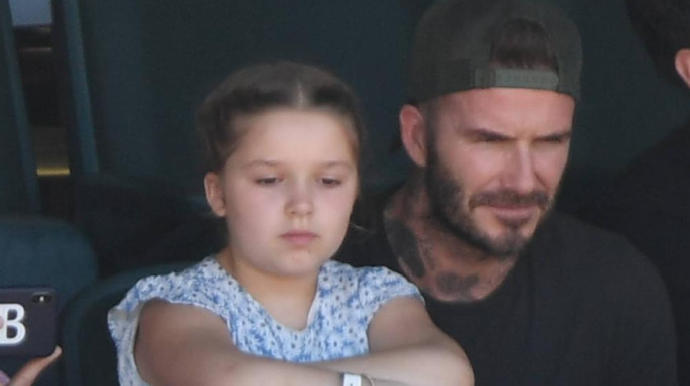 Vater und Tochter: David Beckham zusammen mit der kleinen Harper.