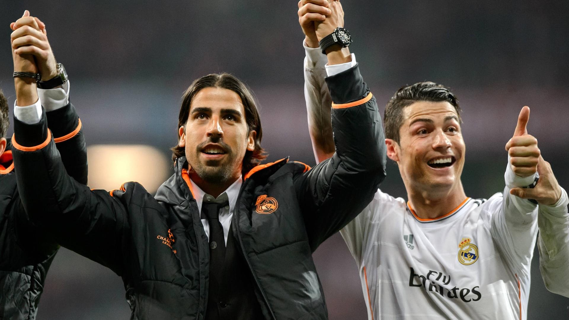 Kennen sich gut: Cristiano Ronaldo (r.) und Sami Khedira spielten von 2010 bis 2015 zusammen bei Real Madrid. Nun werden sie gemeinsam für Juventus auflaufen.